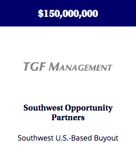 A fund focused on buyouts, recapitalizations, and strategic consolidations of growing and profitable lower-middle market companies in the southwestern U.S.